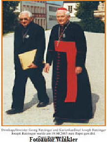 Georg und Joseph Ratzinger in Alttting